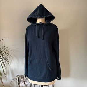 Pact Organic Women's Navy Longline Pullover Hoodie M